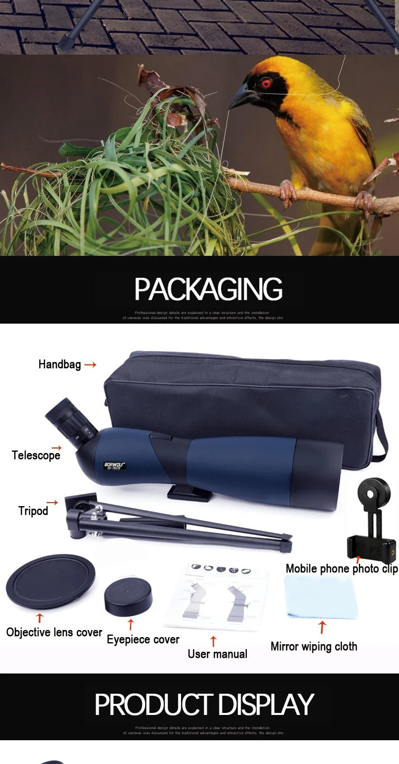 25-75x70 / 20-60X60 Spotting Scope