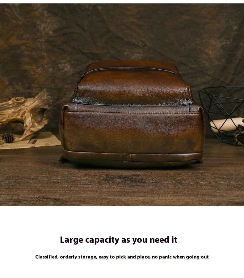 Genuine Leather travel backpack