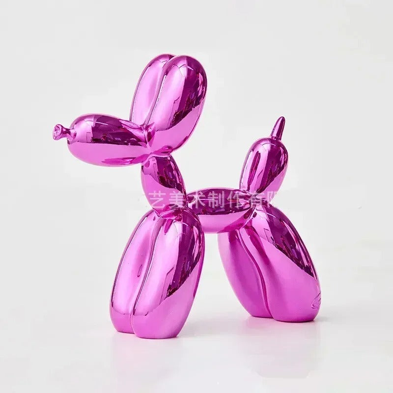 Kagu | Resin Dog Sculpture Black And Crimson
