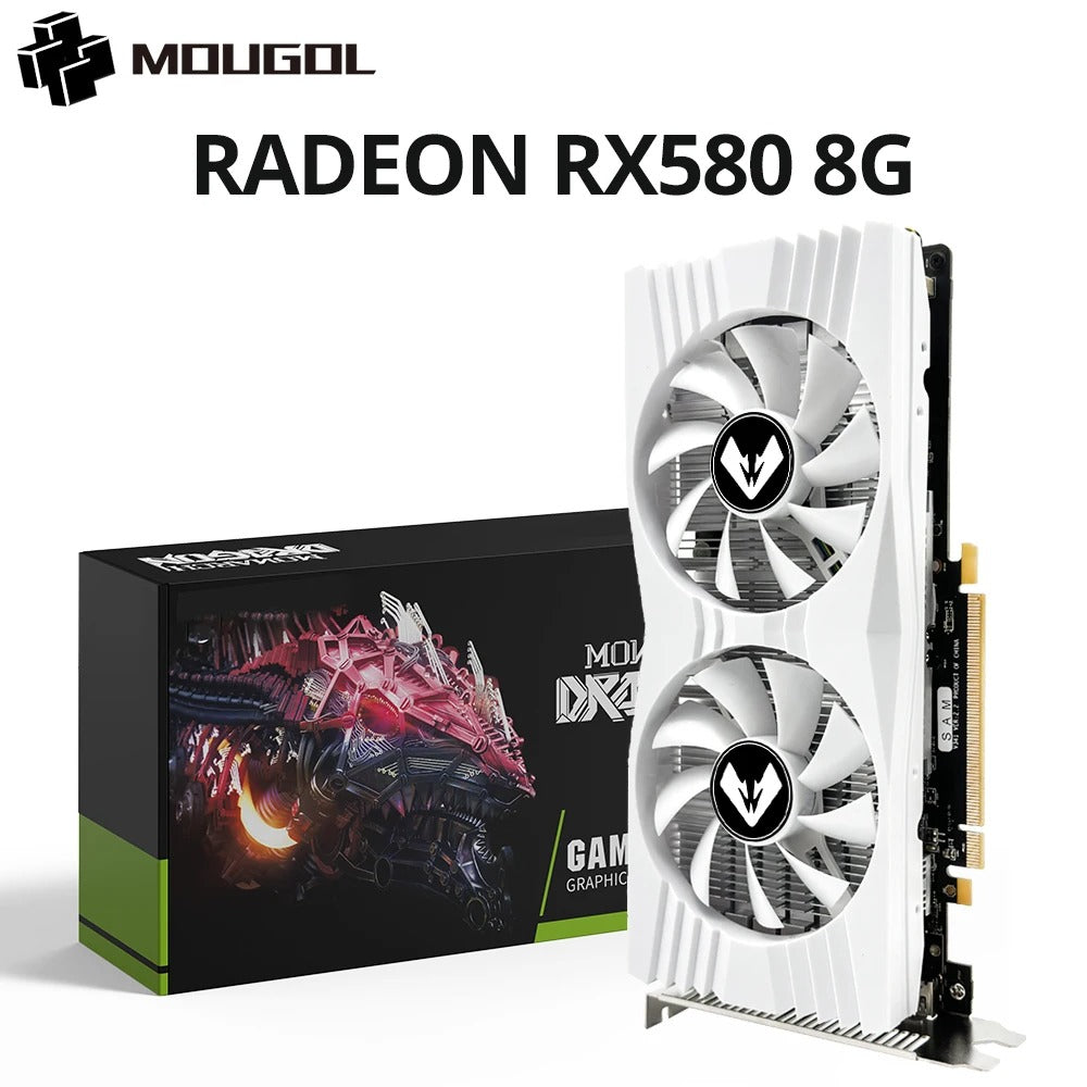 MOUGOL Original Radeon RX580 8G Graphics Card GDDR5