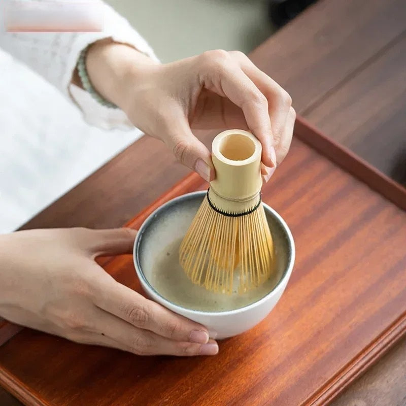 Kagu | Matcha Tea Whisk Set Black And Crimson