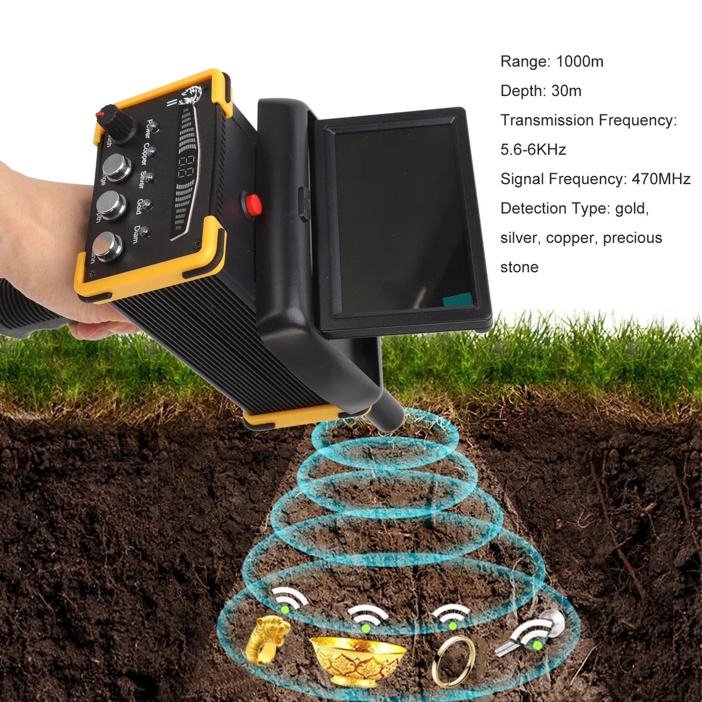 15m - 30m GR9000 Metal Detector
