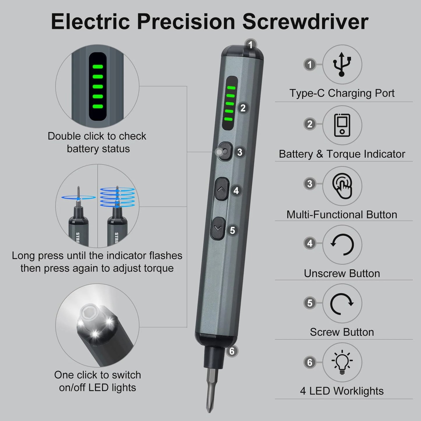 68 in 1 cordless precision drill set