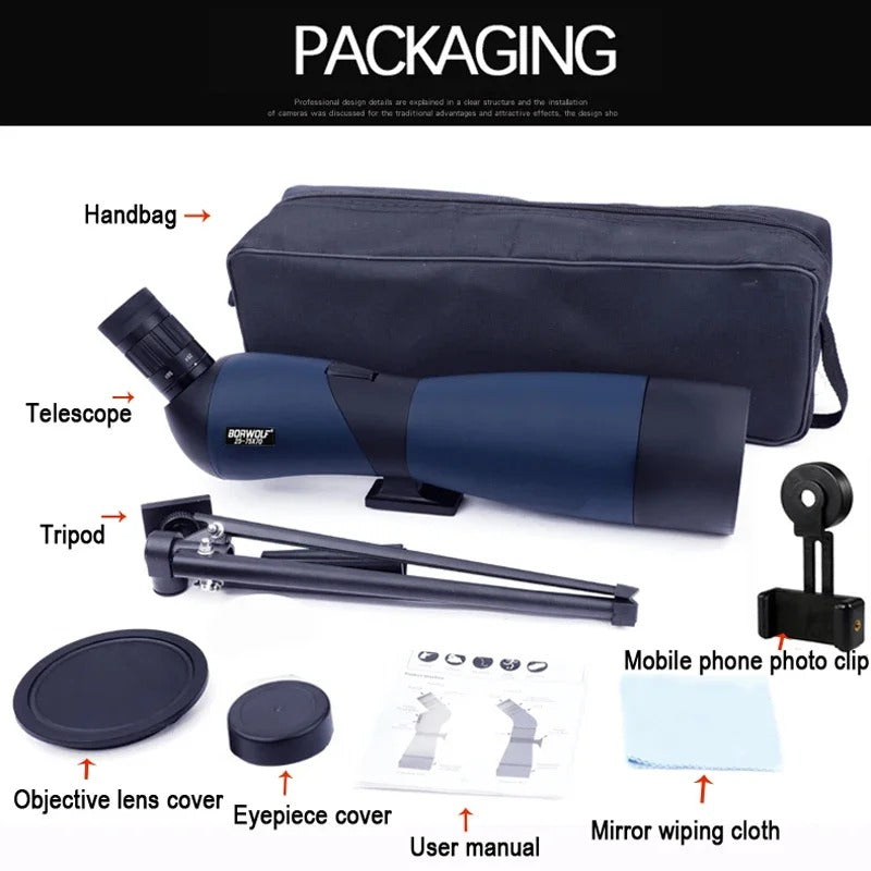 25-75x70 / 20-60X60 Spotting Scope