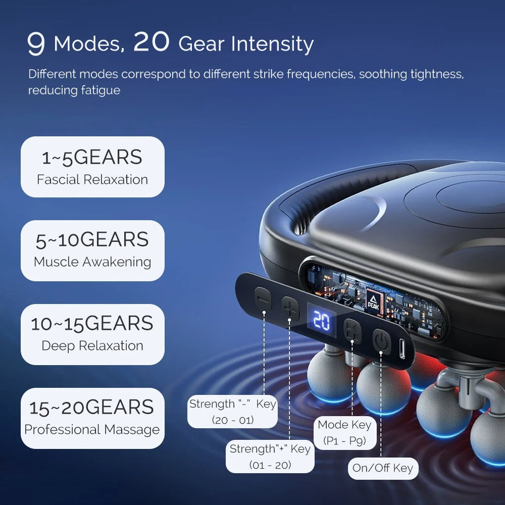 16 Head Massage Gun