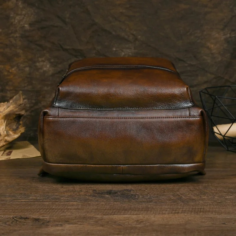 Genuine Leather travel backpack