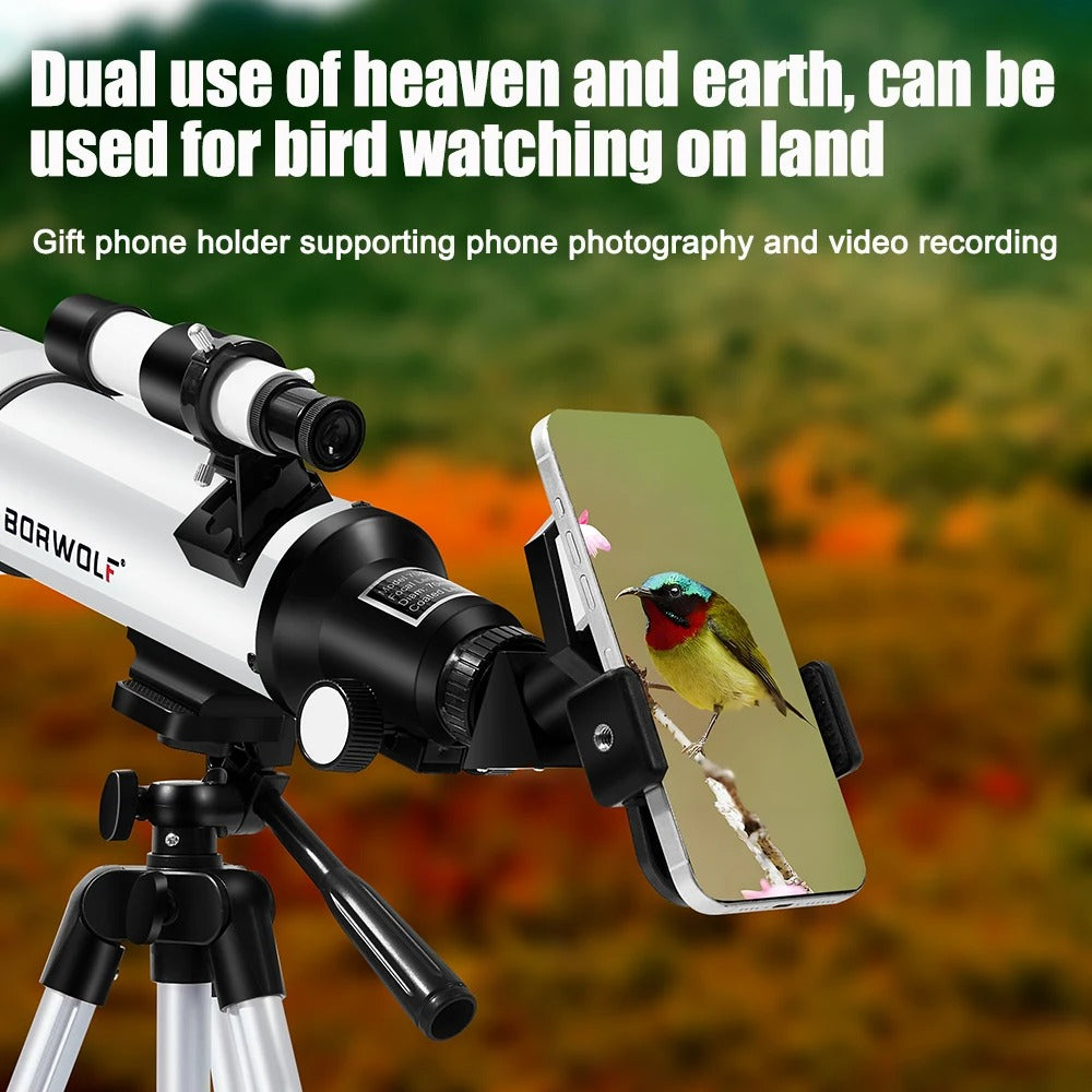BORWOLF 70400 Professional High-definition Astronomical Telescope 333X