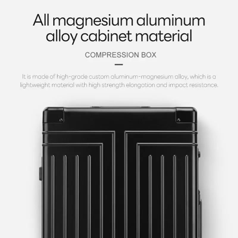 100% Aluminum-magnesium alloy Travel Suitcase