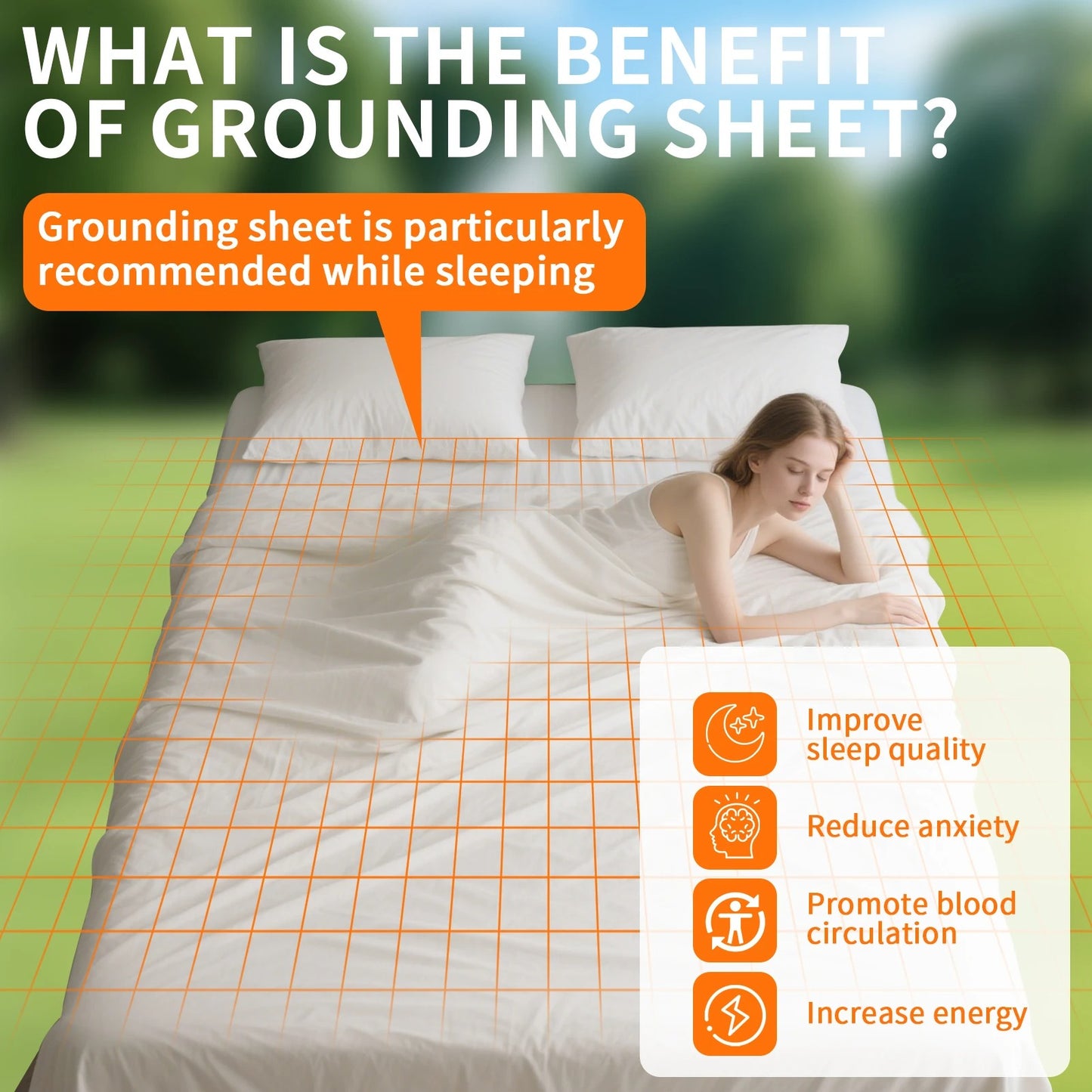 Grounding Bed Sheet Earthing Grounding Mat