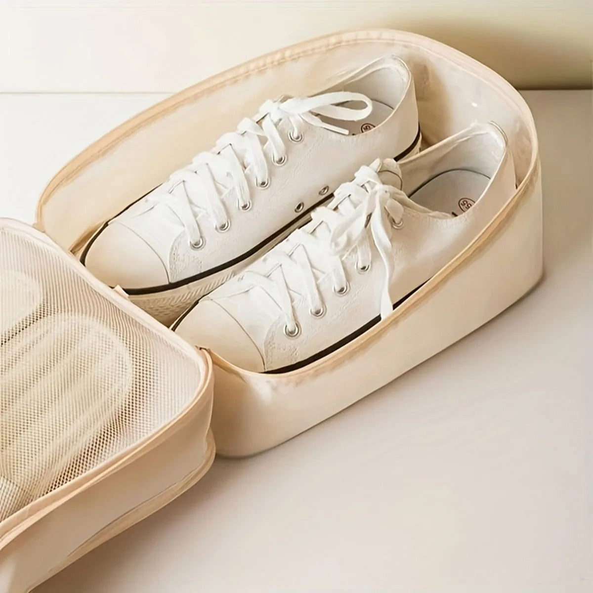 Portable twill Oxford cloth shoe bag
