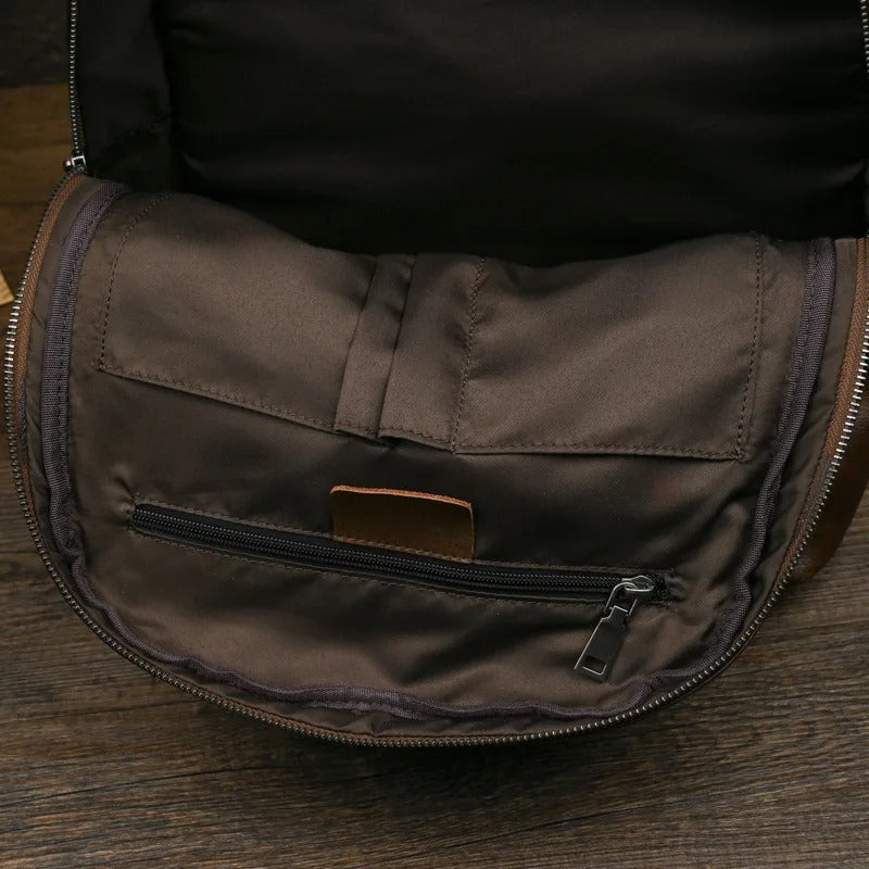 Genuine Leather travel backpack