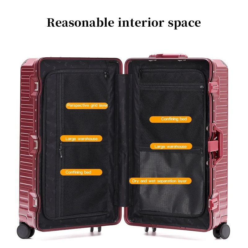 Lee Travel Suitcase Aluminium body