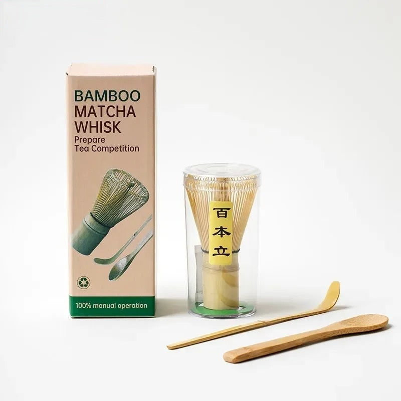 Kagu | Matcha Tea Whisk Set Black And Crimson