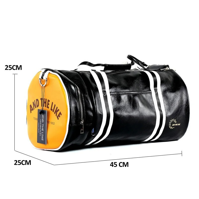 Large Leather Travel Handbag