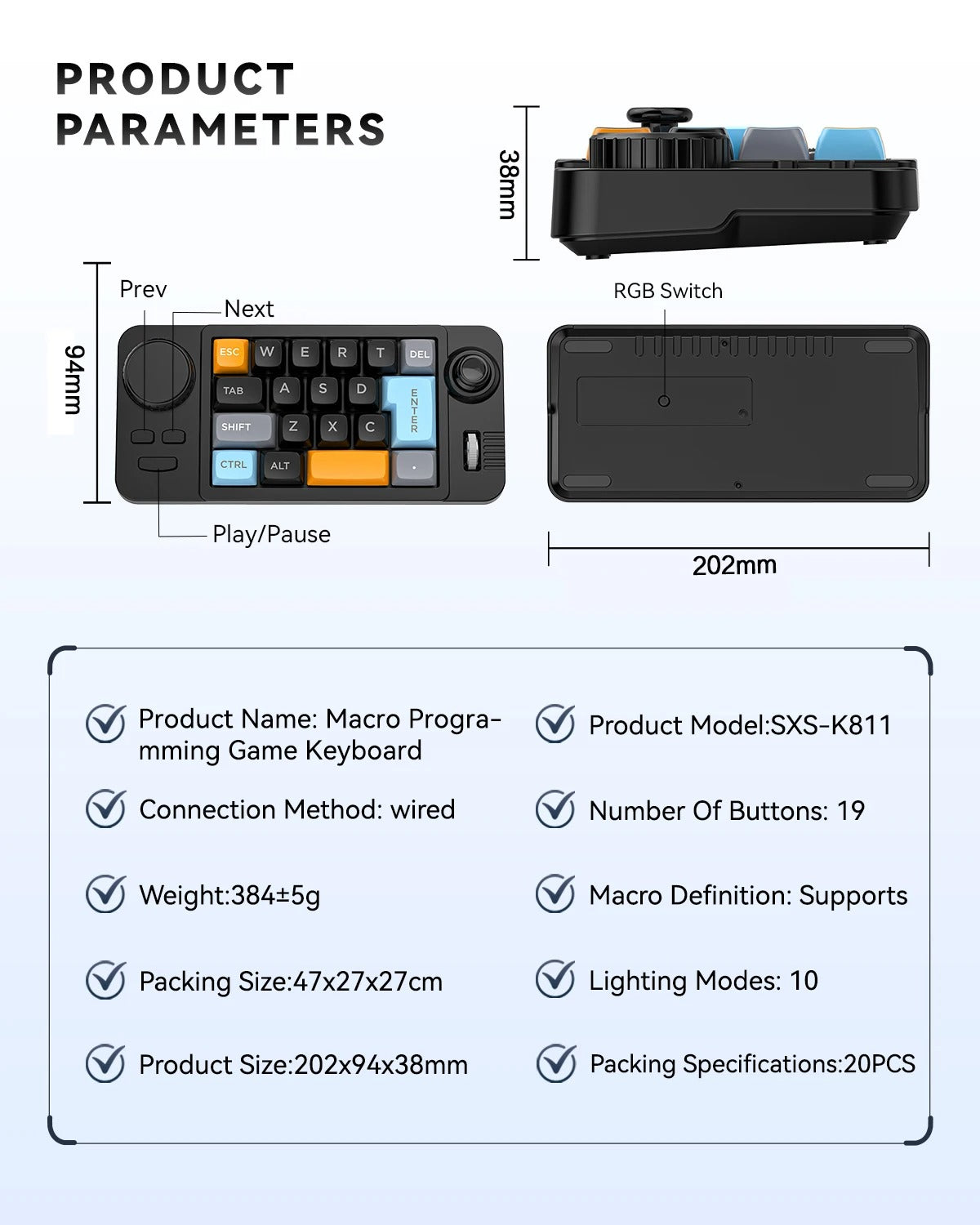 Programmable Wired Mechanical Keyboard