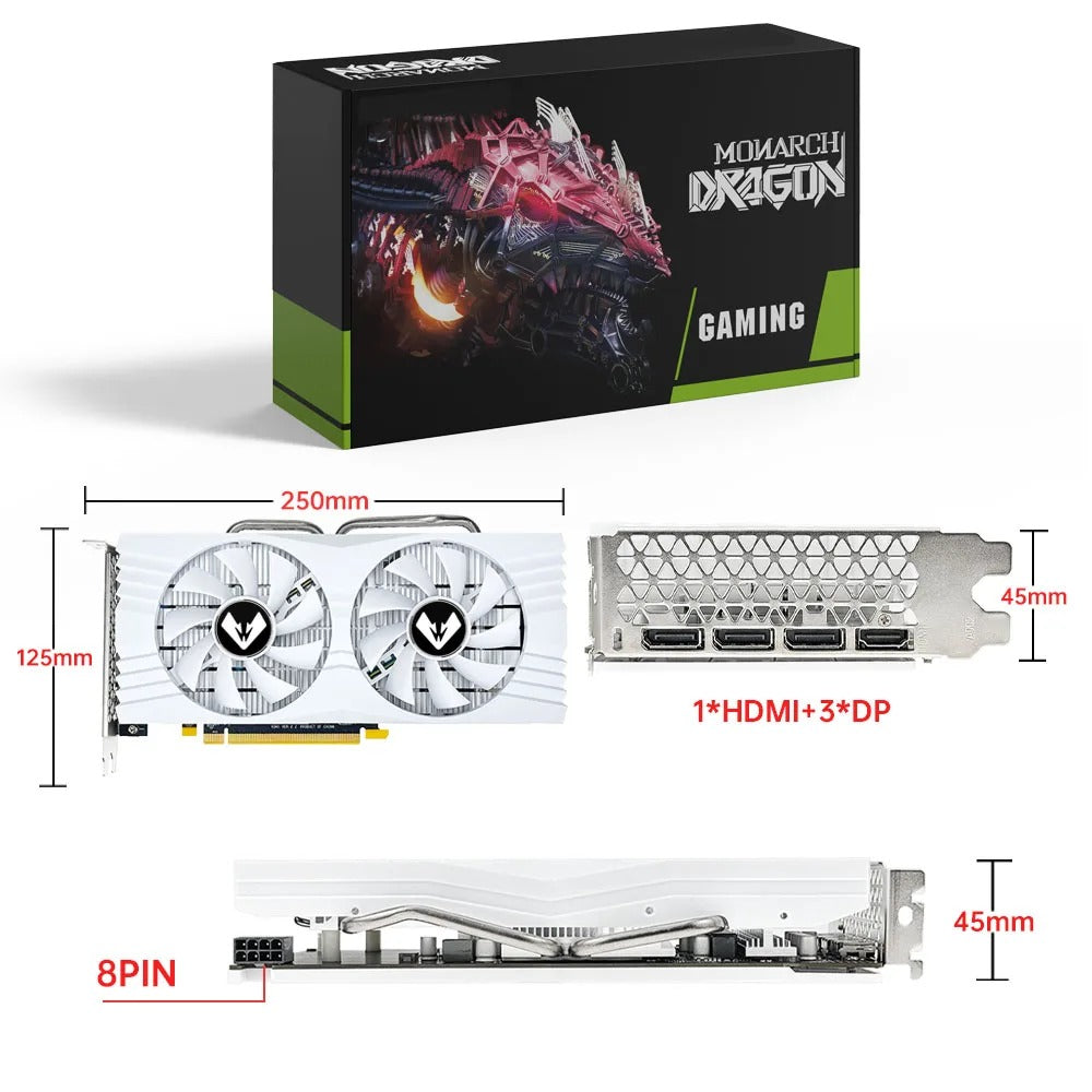 MOUGOL Original Radeon RX580 8G Graphics Card GDDR5