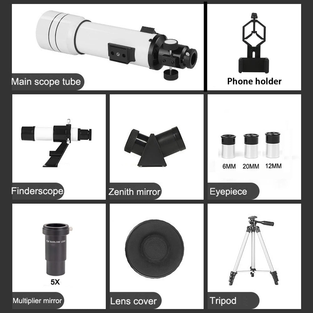 BORWOLF 70400 Professional High-definition Astronomical Telescope 333X