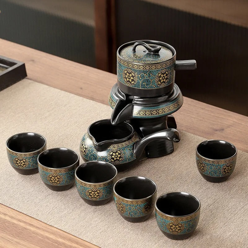 Kagu | Full Set with cups Black And Crimson