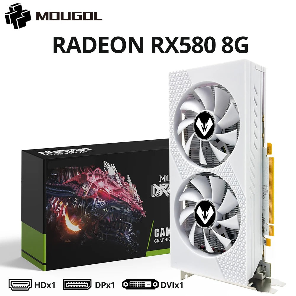 MOUGOL Original Radeon RX580 8G Graphics Card GDDR5
