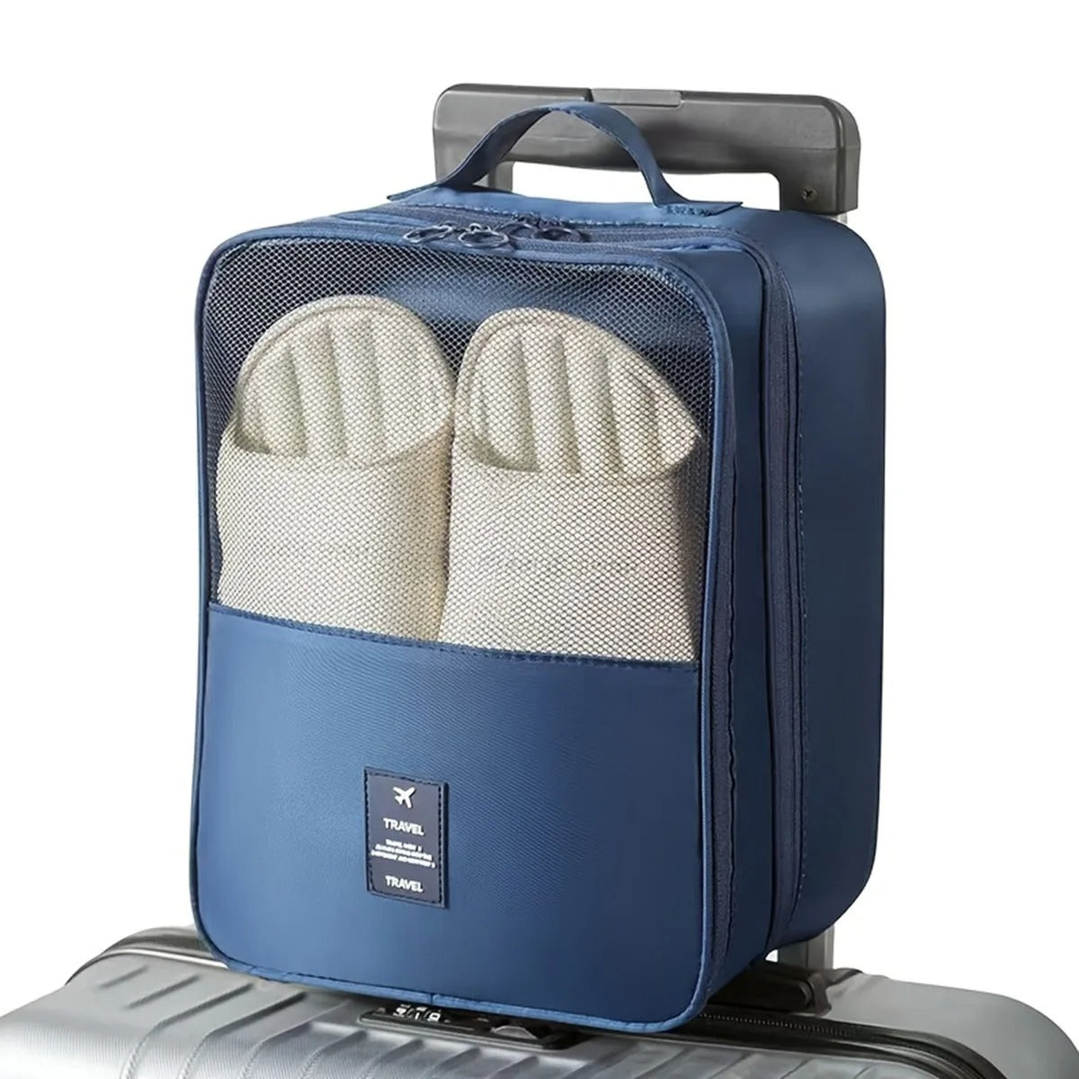 Portable twill Oxford cloth shoe bag