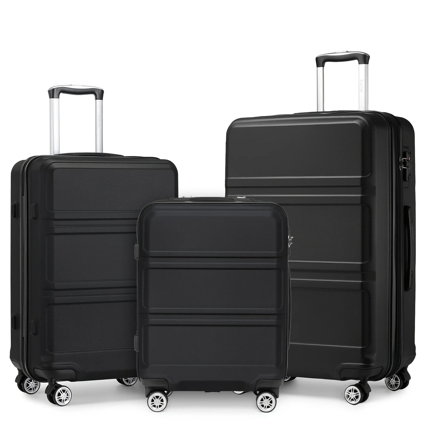 Kono 3-Piece Travel Suitcase Set
