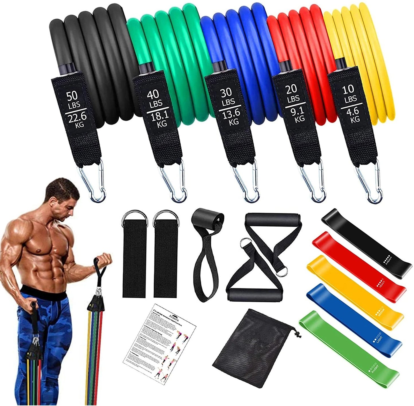 Pilates / Strength and resistance ropes and bar