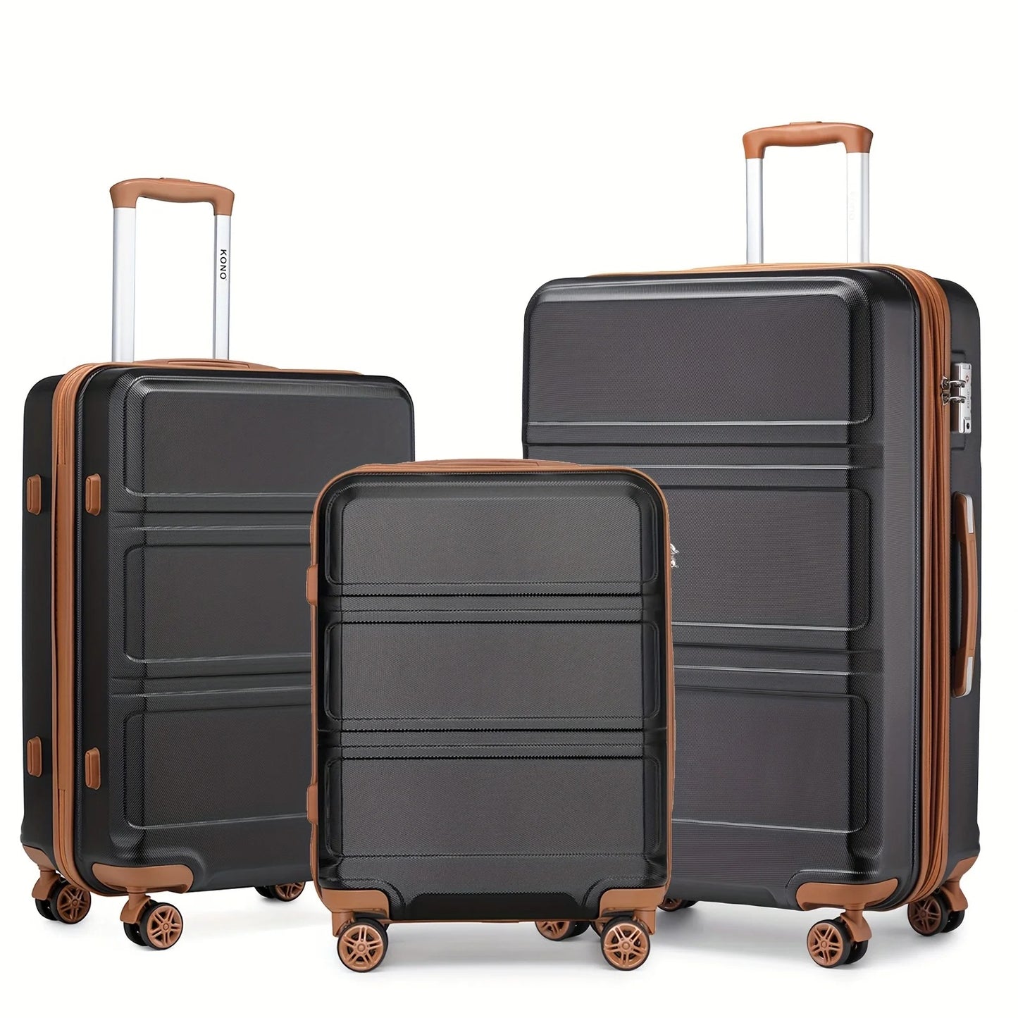 Kono 3-Piece Travel Suitcase Set