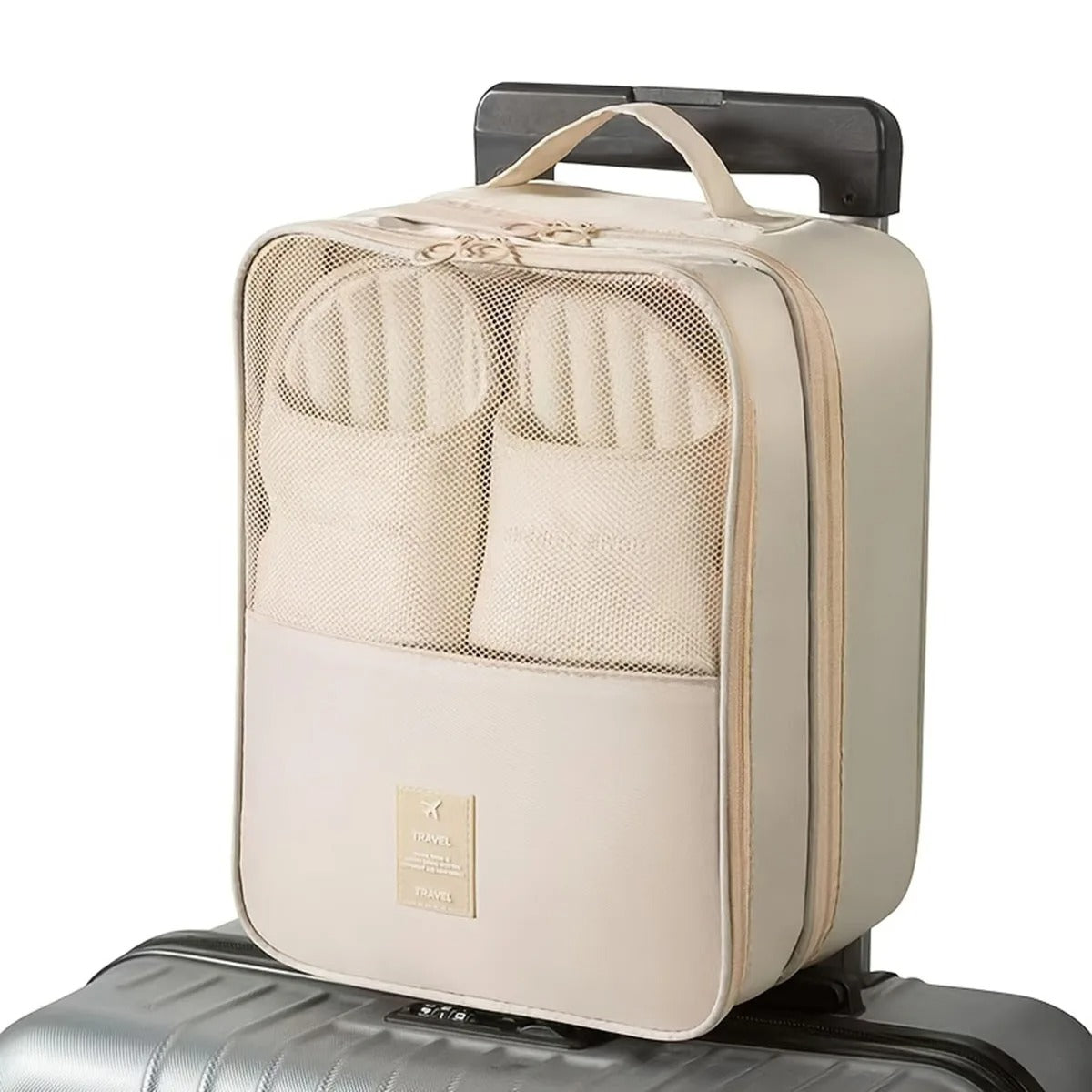 Portable twill Oxford cloth shoe bag