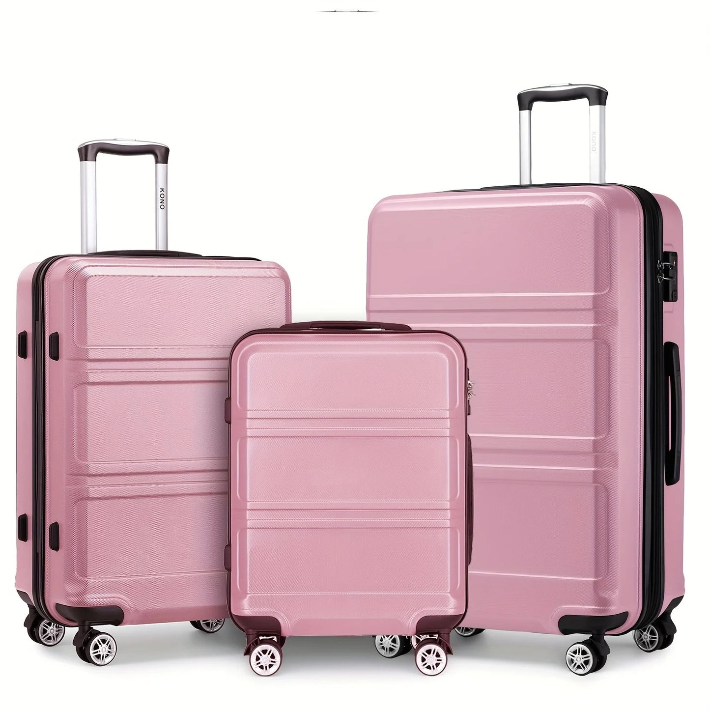 Kono 3-Piece Travel Suitcase Set