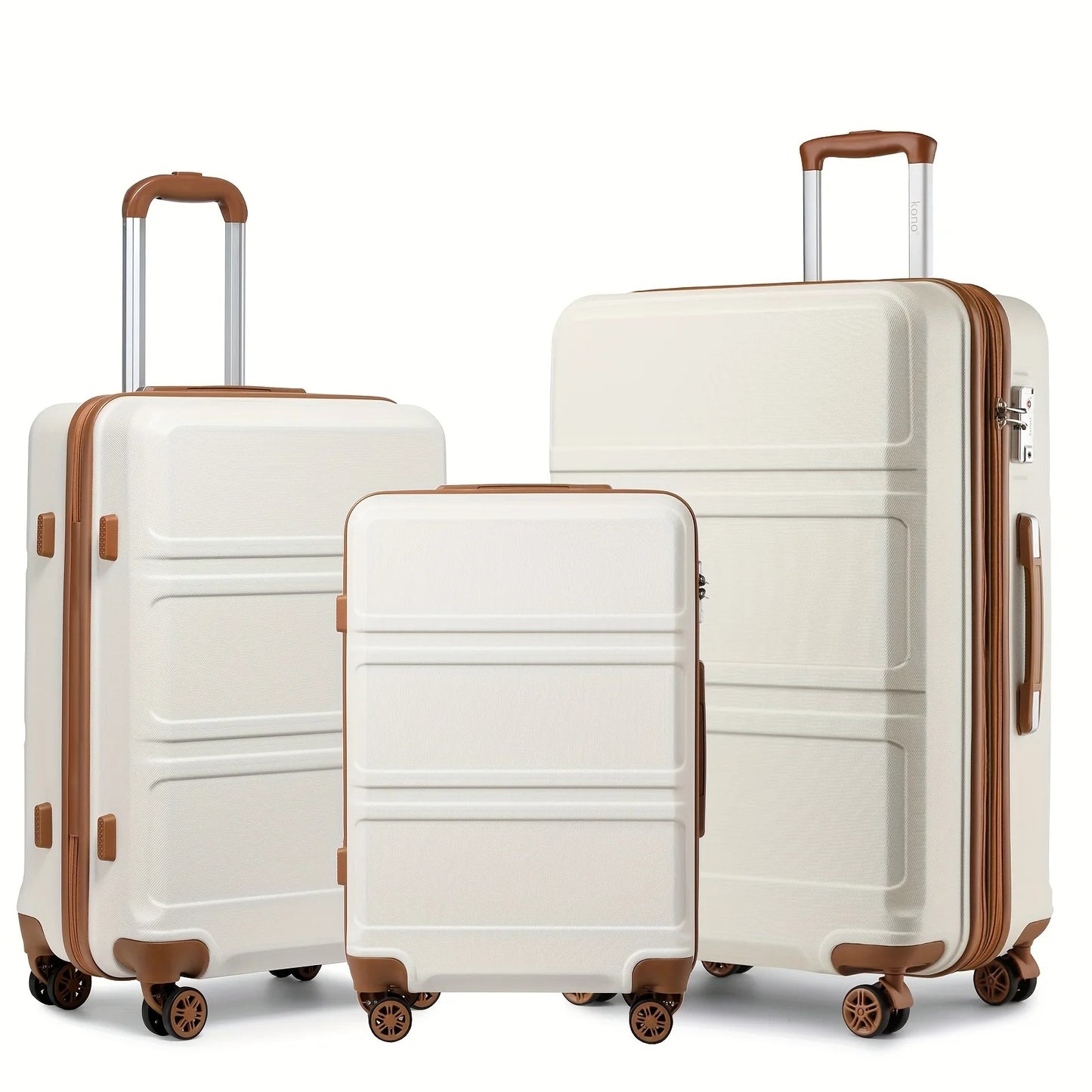 Kono 3-Piece Travel Suitcase Set
