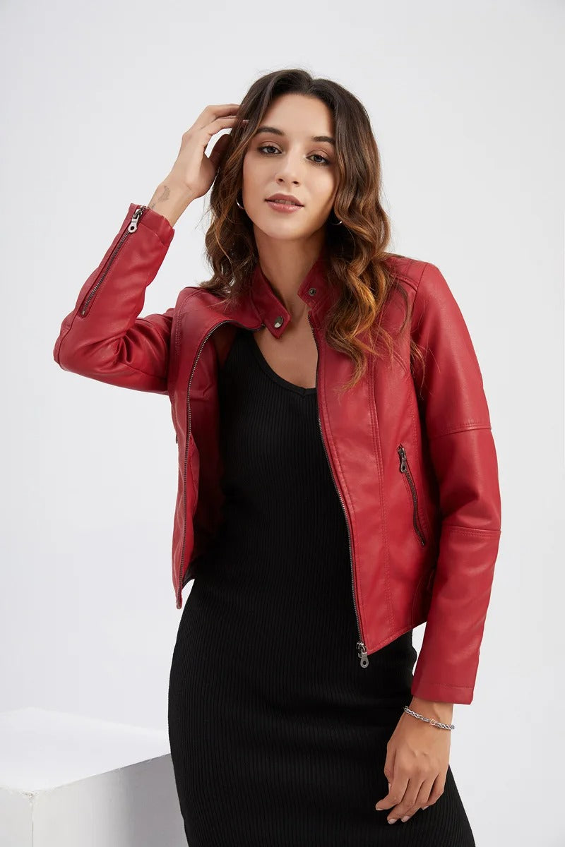 Crimson | Trinity Leather Jacket