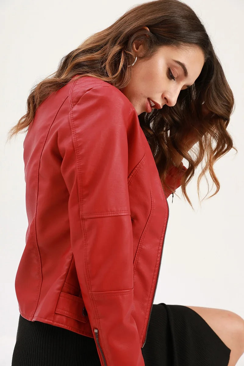 Crimson | Trinity Leather Jacket