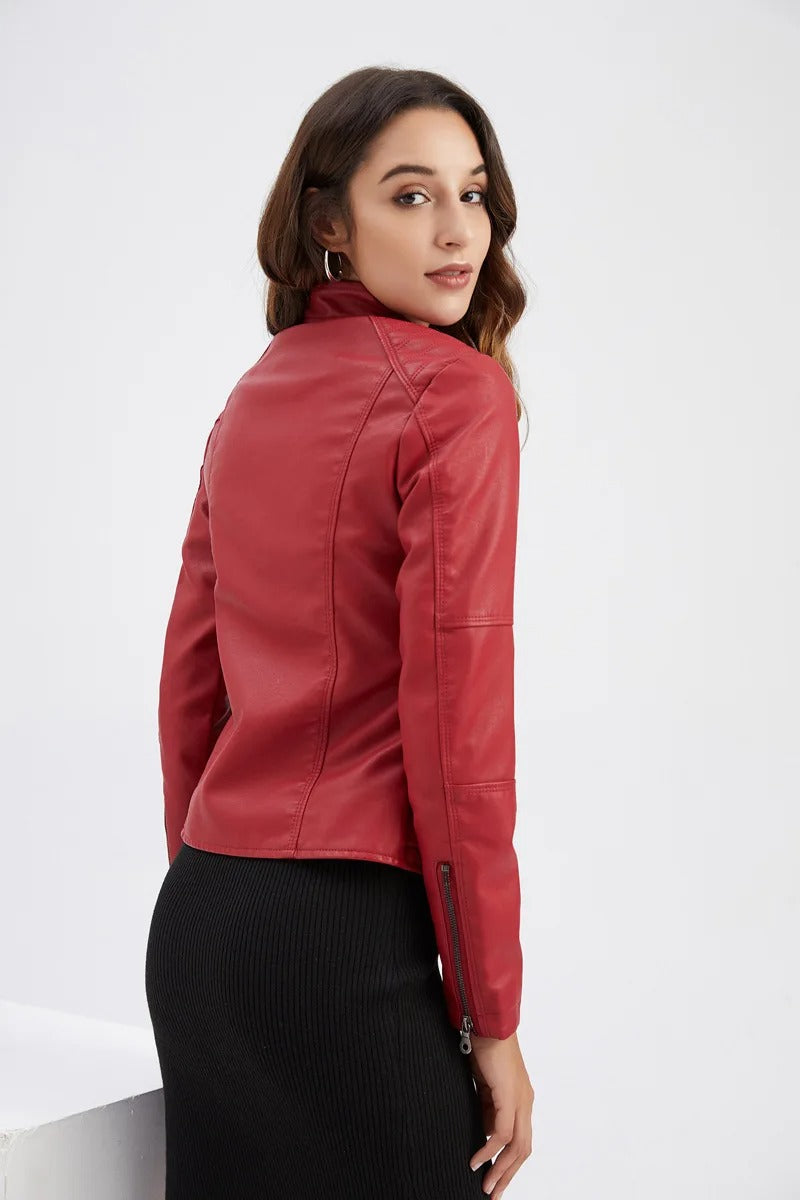 Crimson | Trinity Leather Jacket