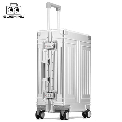 100% Aluminum-magnesium alloy Travel Suitcase