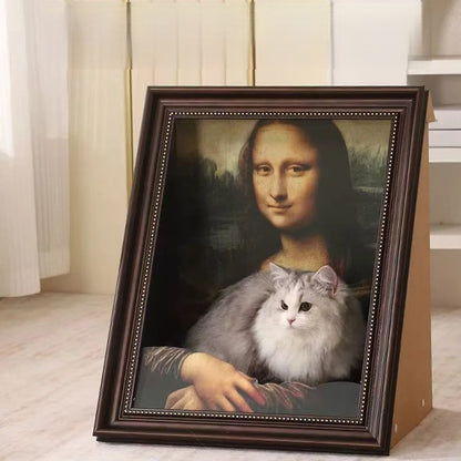 Mona Lisa Frame Cat Bed