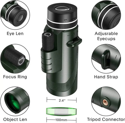 80x100 Portable Zoom HD 5000M Telescope