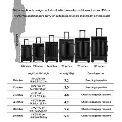 100% Aluminum-magnesium alloy Travel Suitcase