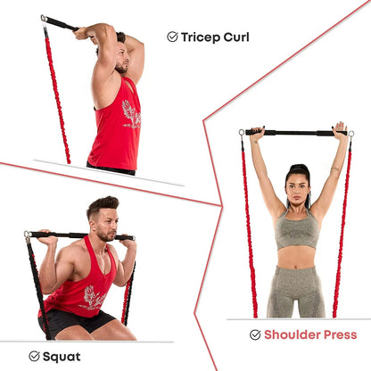Pilates / Strength and resistance ropes and bar