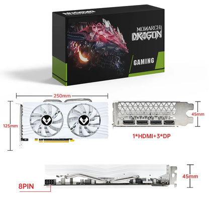MOUGOL Original Radeon RX580 8G Graphics Card GDDR5
