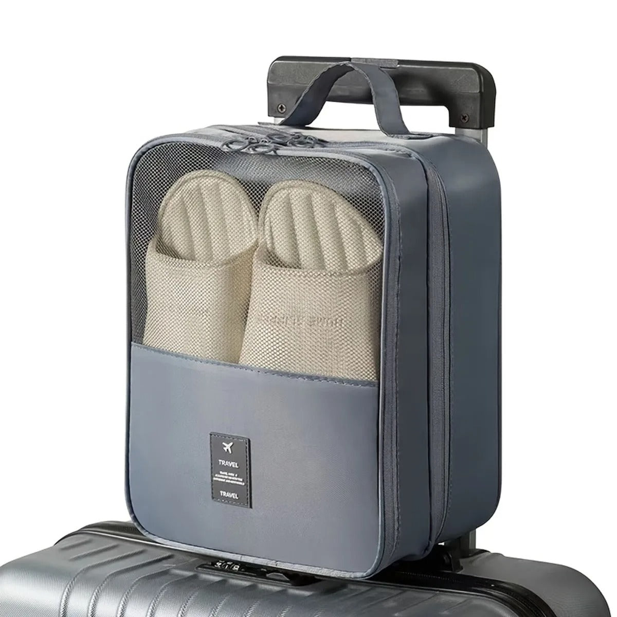 Portable twill Oxford cloth shoe bag