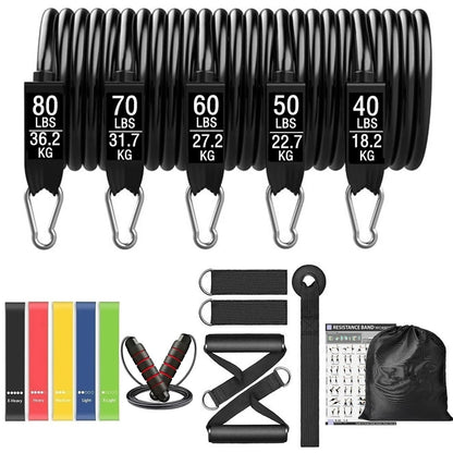 Pilates / Strength and resistance ropes and bar